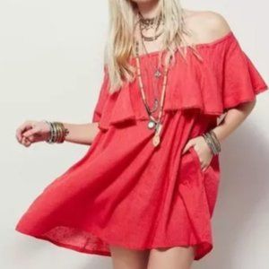 Free People | Serafina Off-The-Shoulder Mini Dress | Size Small